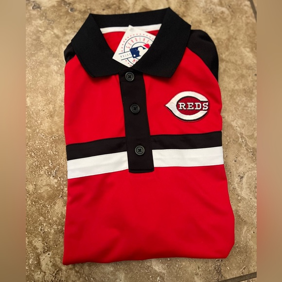 Cincinnati Reds mlb short sleeve polo shirt men’s - Picture 2 of 4